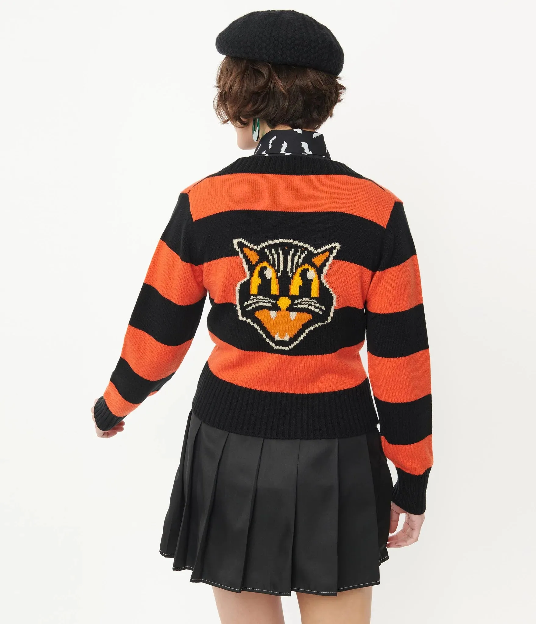 Striped Scaredy Cat Sweater