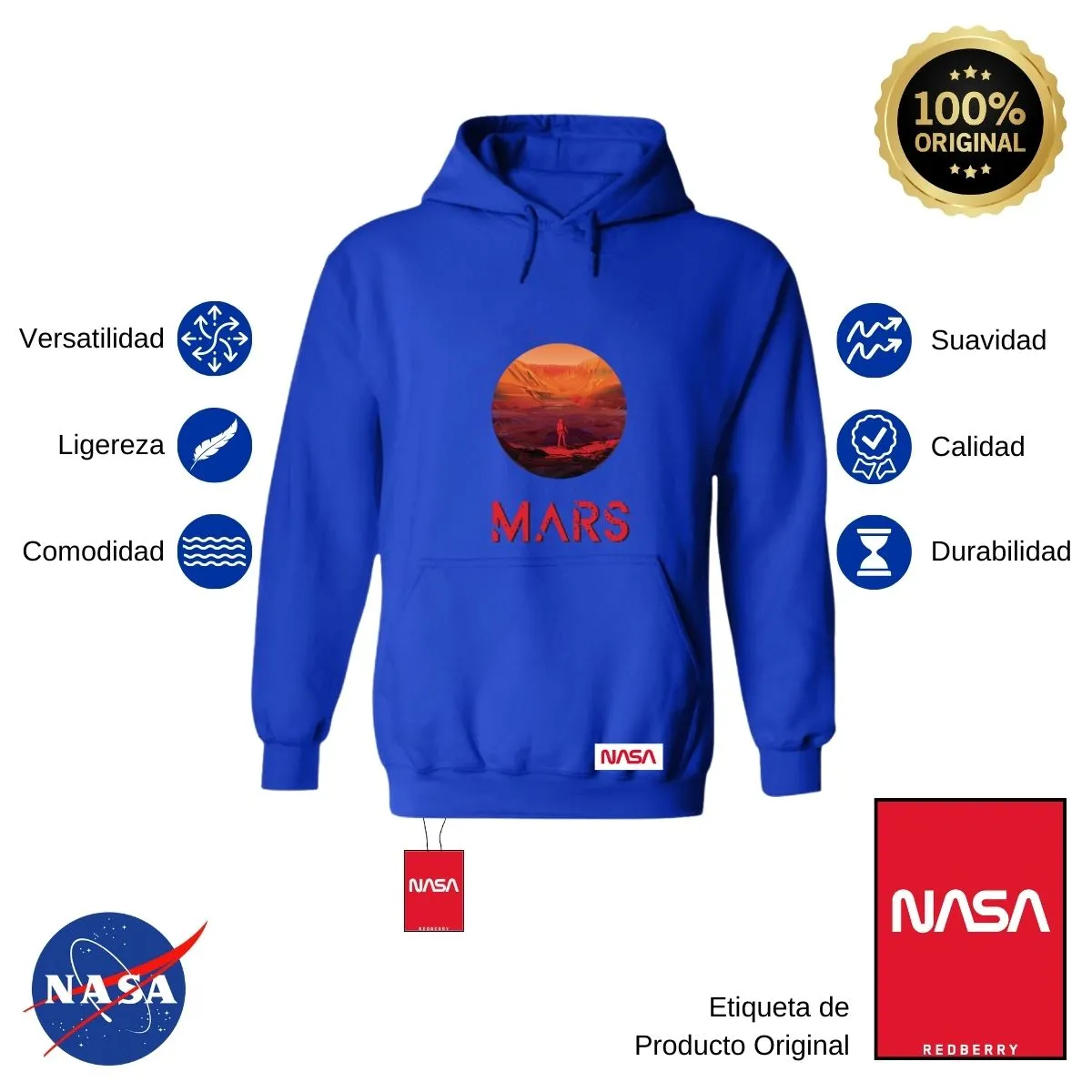 Sudadera para Mujer Hoodie Nasa Mars