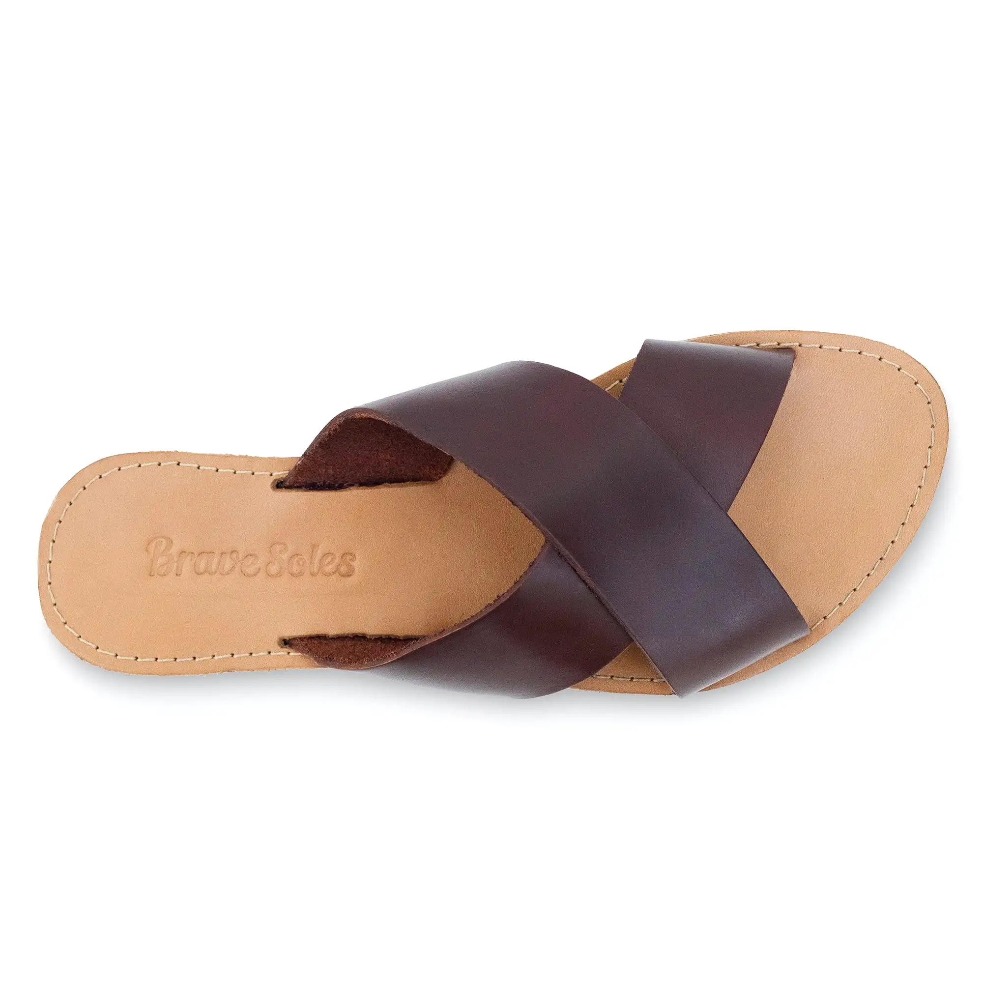 The Constanza Leather Slide Sandal