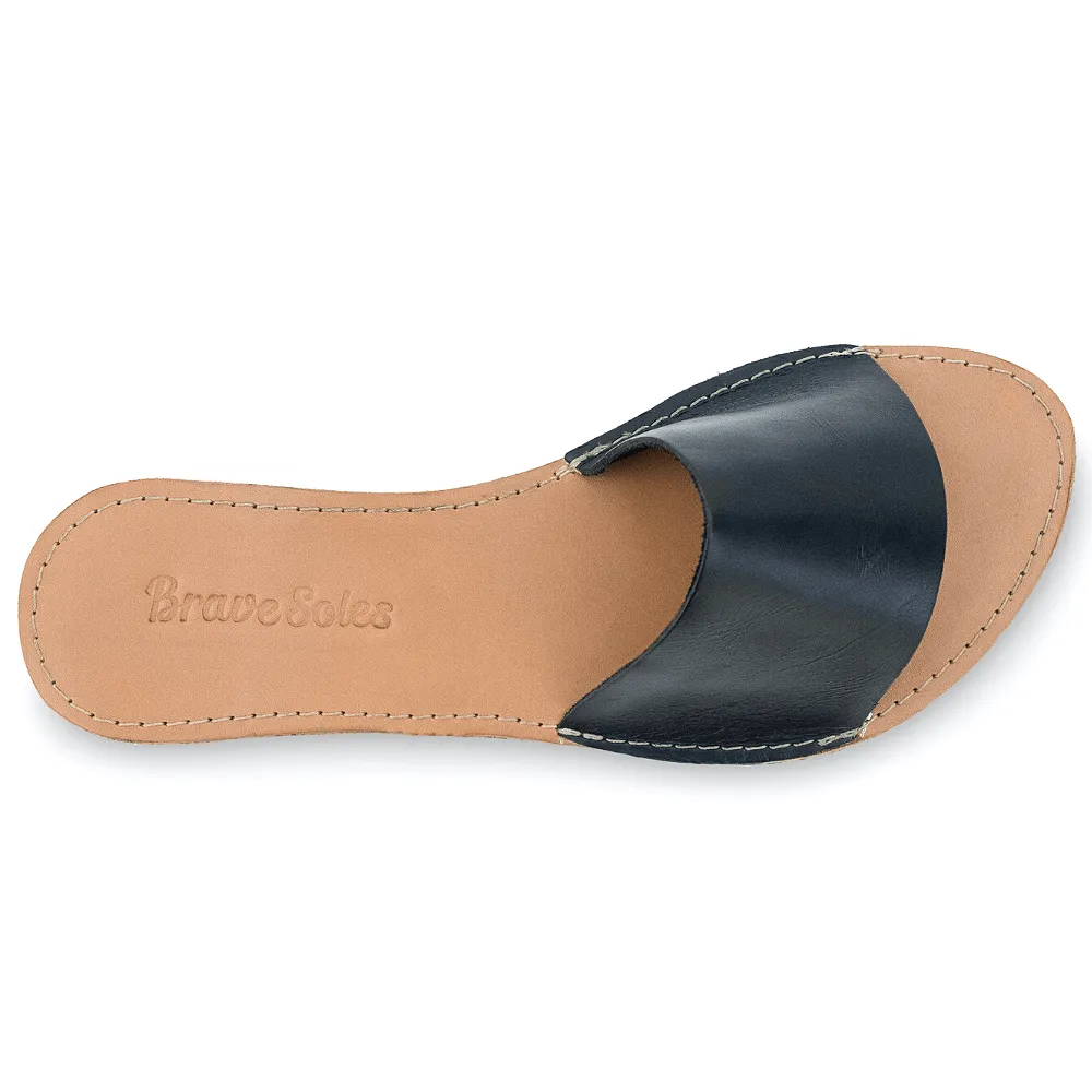 The Linda Leather Slide Sandal