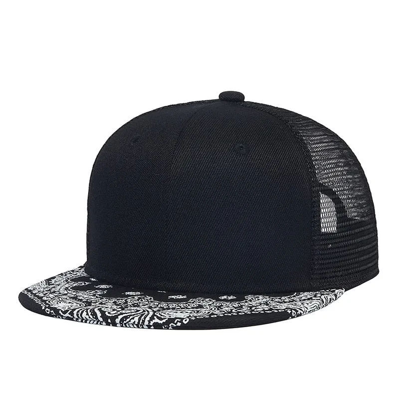 Unisex Casual Sunscreen Flat-brimmed Outdoor Hip Hop Baseball Cap