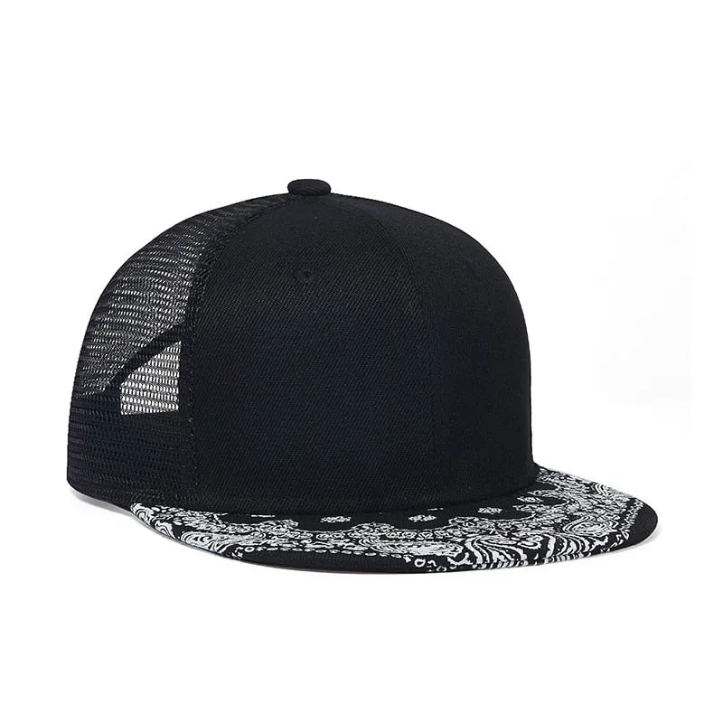 Unisex Casual Sunscreen Flat-brimmed Outdoor Hip Hop Baseball Cap