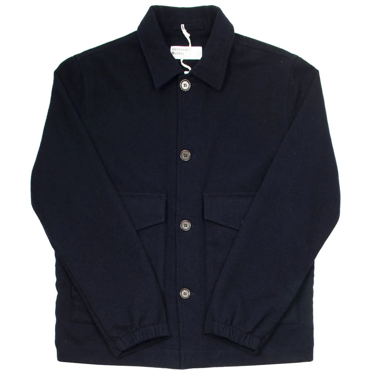 Universal Works - Watchman II Jacket Recycled Soft Wool - Navy