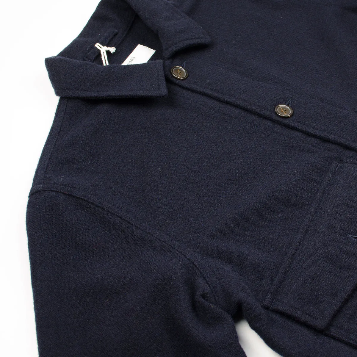 Universal Works - Watchman II Jacket Recycled Soft Wool - Navy