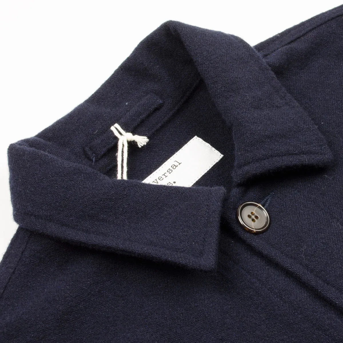 Universal Works - Watchman II Jacket Recycled Soft Wool - Navy