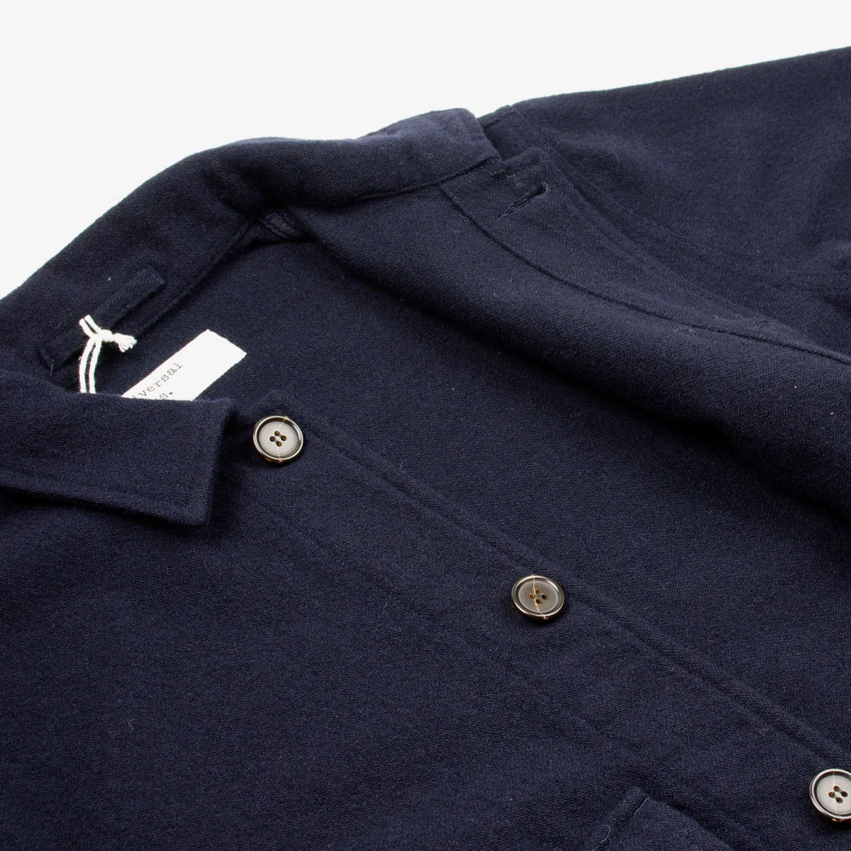 Universal Works - Watchman II Jacket Recycled Soft Wool - Navy