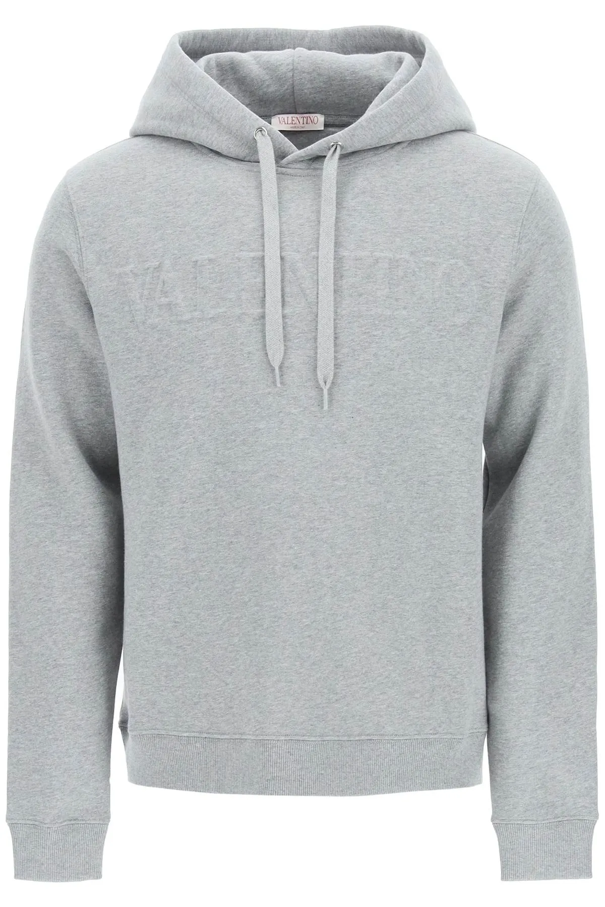 Valentino Logo Embossed Long-Sleeved Hoodie