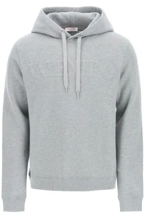 Valentino Logo Embossed Long-Sleeved Hoodie