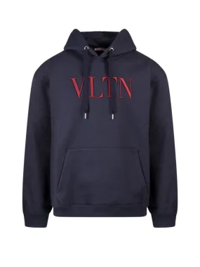 Valentino VLTN Logo Embroidered Drawstring Hoodie