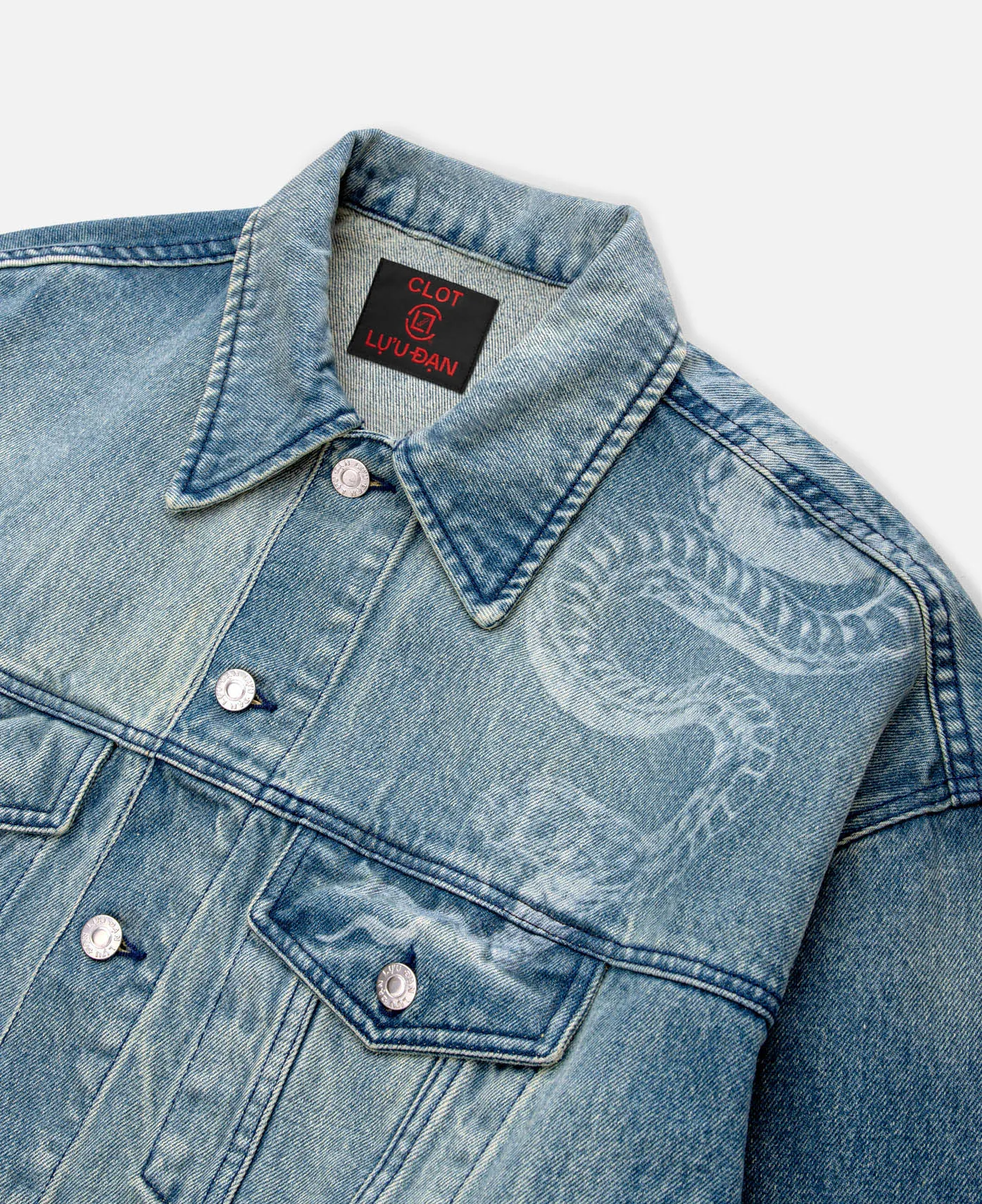 Washed Denim Jacket (Blue)