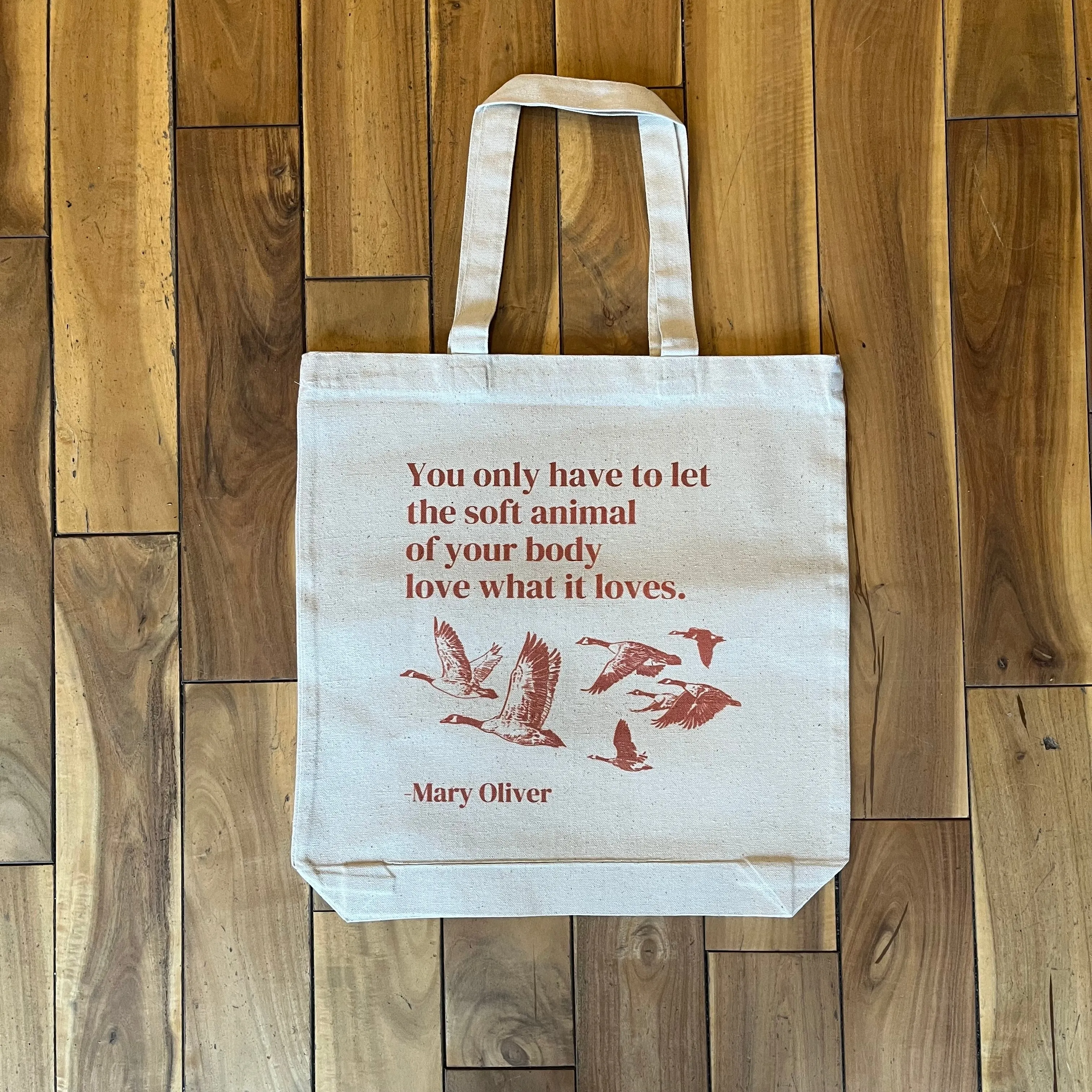 Wild Geese Mary Oliver Tote Bag