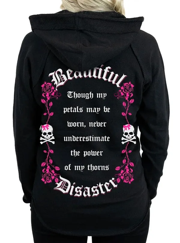 Women's Bella Rose V-Neck Hoodie