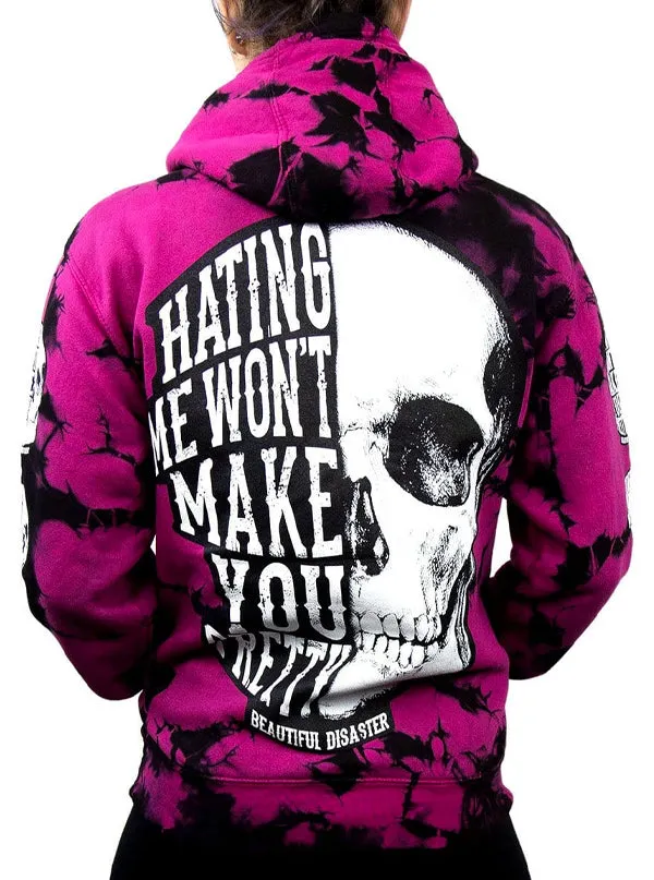 Women's Hating Me Tie Dye Hoodie