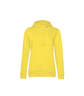 Womens/ladies organic hoodie navy B&C