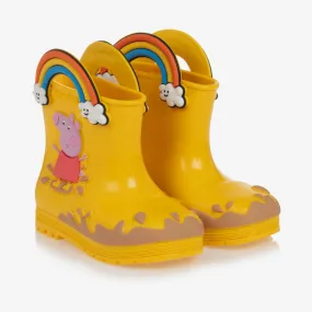 Yellow Peppa Pig Rain Boots