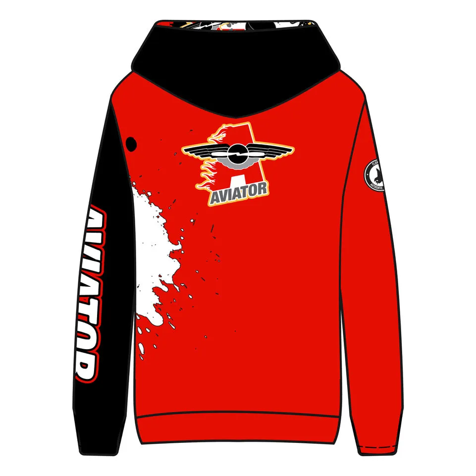 Youth & Adult Aviator Hockey Splatter Hoodie