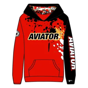 Youth & Adult Aviator Hockey Splatter Hoodie